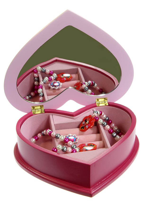 Μπιζουτιέρα ξύλινη καρδιά Minnie Mouse KNSLMN12-012N