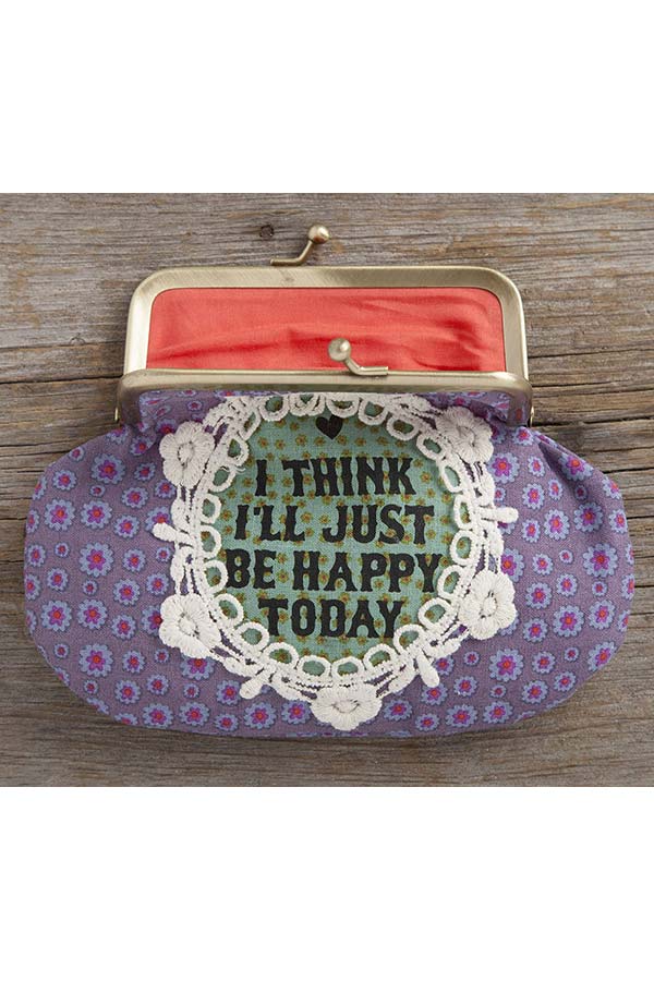 Natural Life Πορτοφόλι με κούμπωμα I think i΄ ll be happy today CPRS109