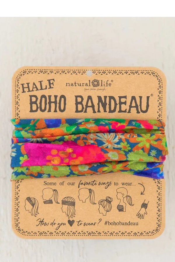 Κορδέλα μαλλιών μπαντάνα Half Boho Bandeau Natural life BBW000073