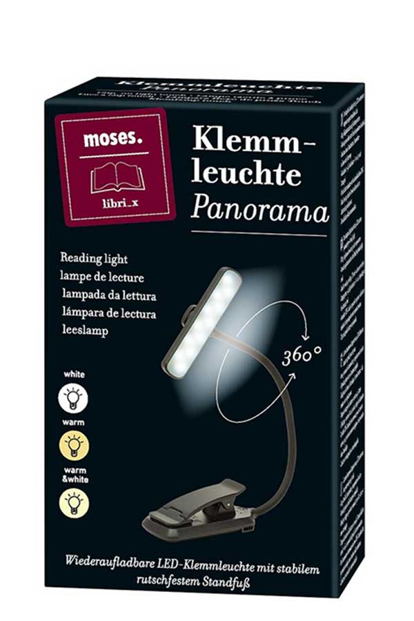 Φωτιστικό βιβλίου Panorama moses μαύρο 83585