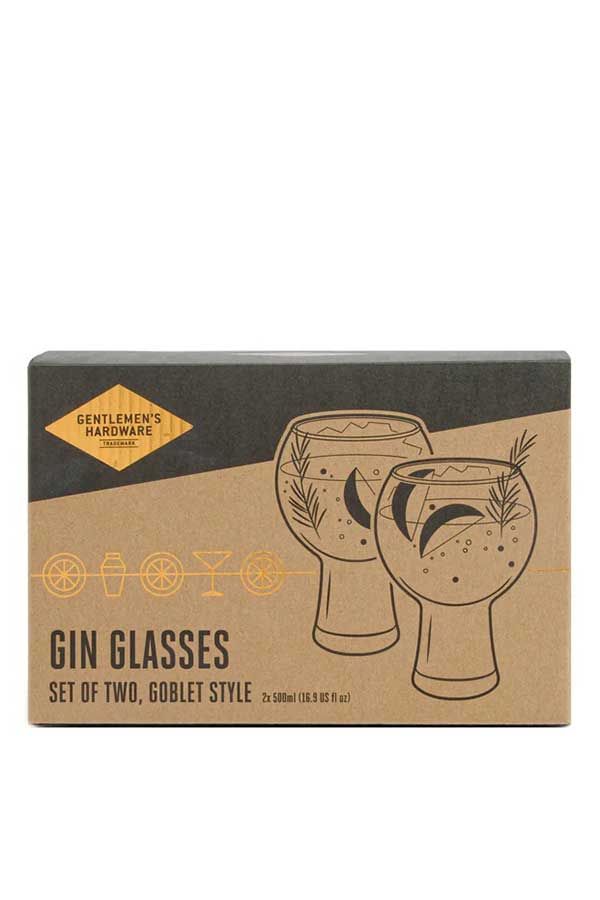 Σετ ποτηριών τζιν Gin glasses Gentlemens Hardware GEN855