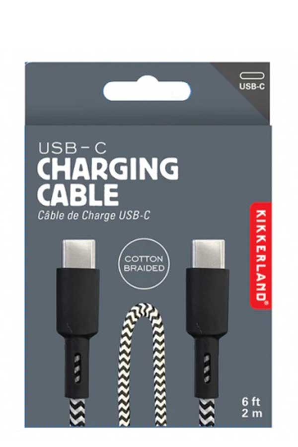 Καλώδιο φόρτισης βαμβακερό Kikkerland US250