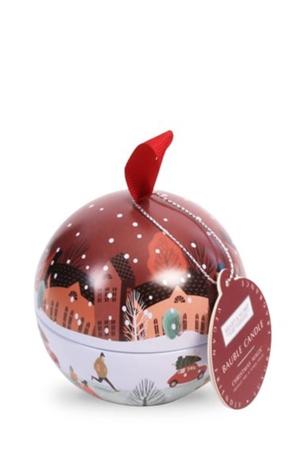 Κερί αρωματικό μεταλλικό χριστουγεννιάτικη μπάλα  Heart and Home Christmas magic C01160424