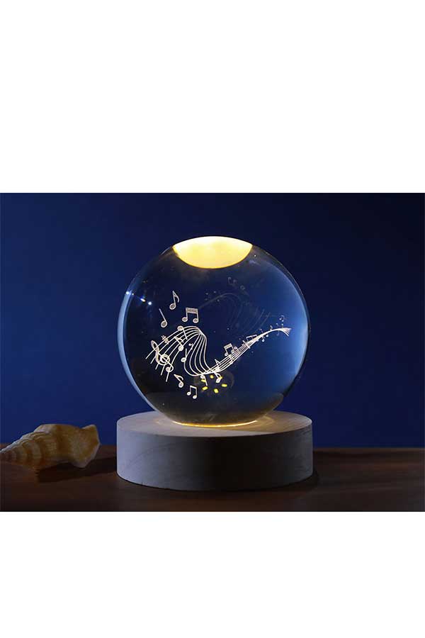 Διακοσμητικό φωτιστικό LED 8cm crystal ball i-total music XL2718A