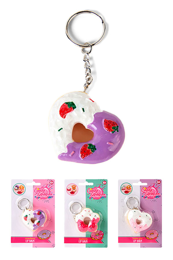 CREATE IT! Lip balm μπρελόκ mix 1 τεμ σε σχήμα donut 848000A