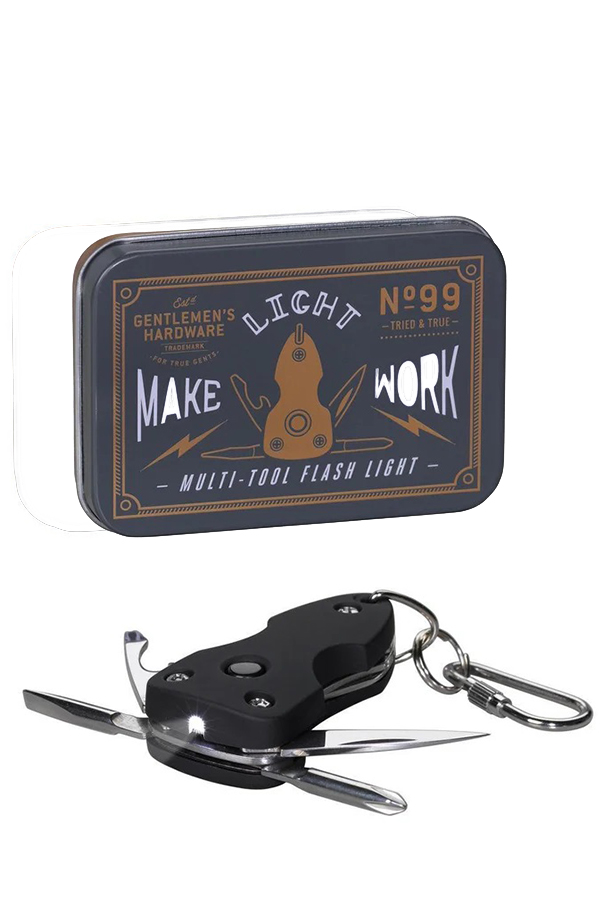 Μπρελόκ Πολυεργαλείο με φακό Gentlemens Hardware GEN099