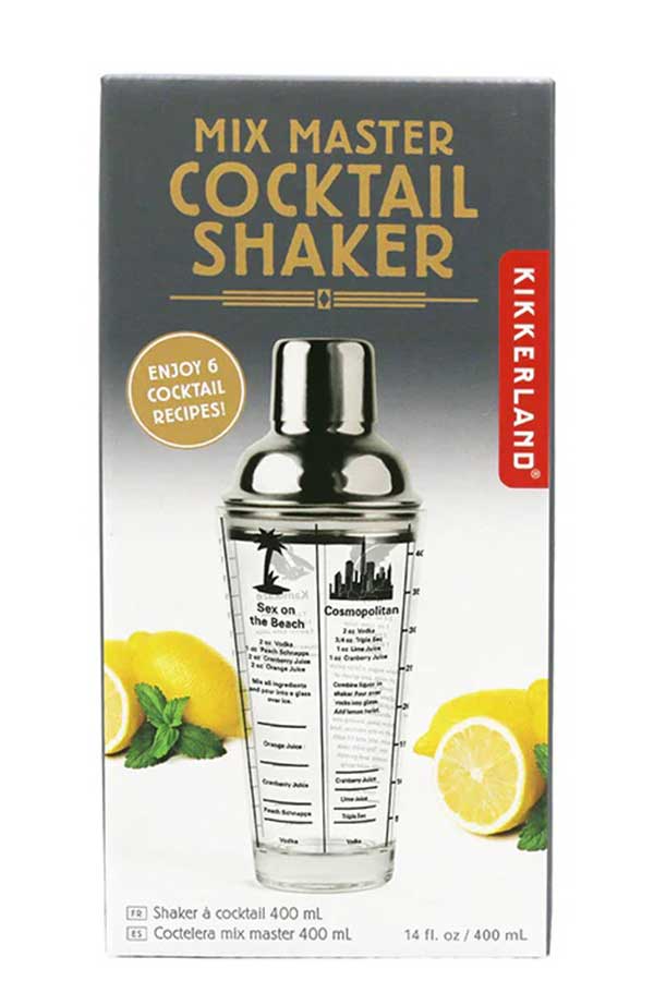 Σέικερ για κοκτέιλ 400ml Mix Master Kikkerland BA22 