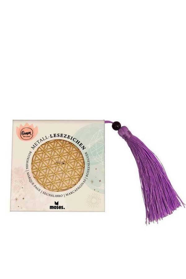 Σελιδοδείκτης μεταλλικός moses Λουλούδι της ζωής 63392