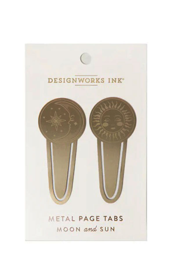 Σελιδοδείκτης μεταλλικός 2 τεμ Designworks ink Ήλιος και Φεγγάρι DPT-1000EU