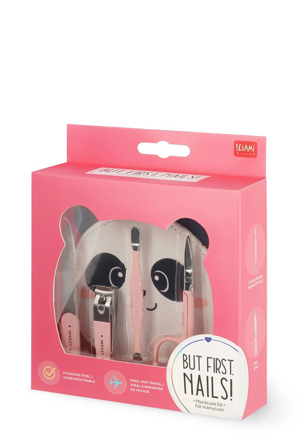Σετ μανικιούρ 4 τμχ σε θήκη But first nails Legami Panta MST0001