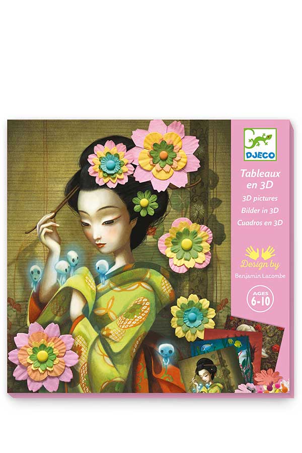 Σετ χειροτεχνίας 3D Djeco Λουλουδένια στεφάνια σε γυναίκες DJ09455