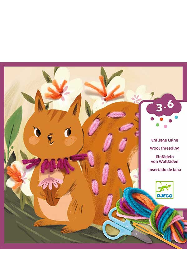 Σετ χειροτεχνίας μαθαίνω να ράβω Djeco σκιουράκι DJ00078