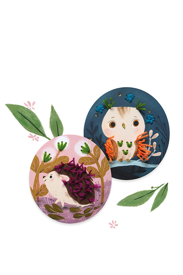 Σετ χειροτεχνίας μαθαίνω να ράβω Djeco σκιουράκι DJ00078