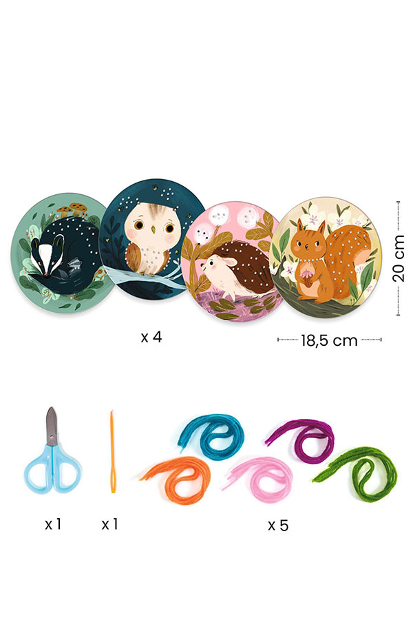 Σετ χειροτεχνίας μαθαίνω να ράβω Djeco σκιουράκι DJ00078