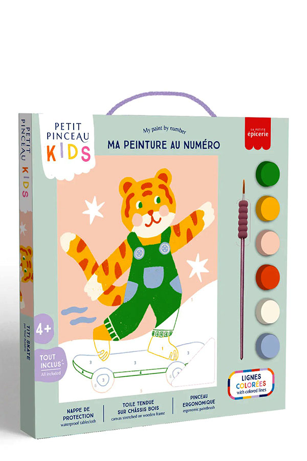 Σετ ζωγραφικής με νούμερα Kids La petite epicerie Titi skate 351000