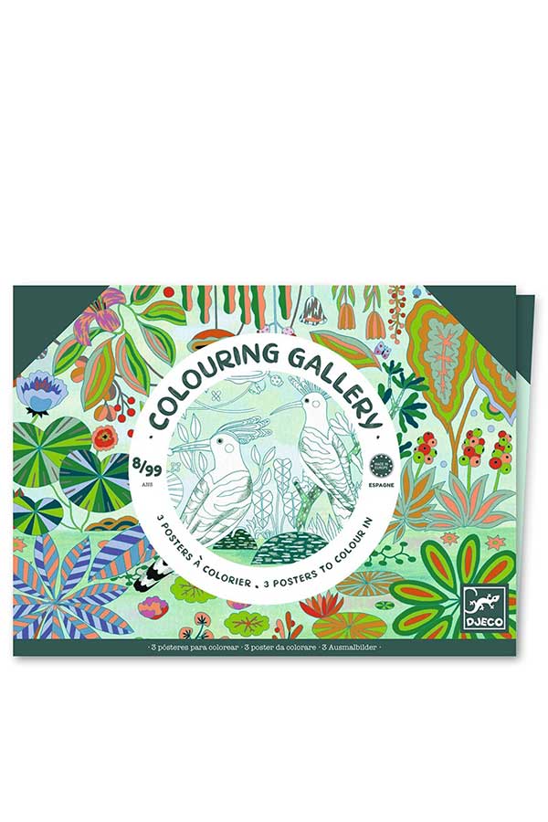 Ζωγραφίζω 3 πόστερ Djeco Ζούγκλα DJ08690