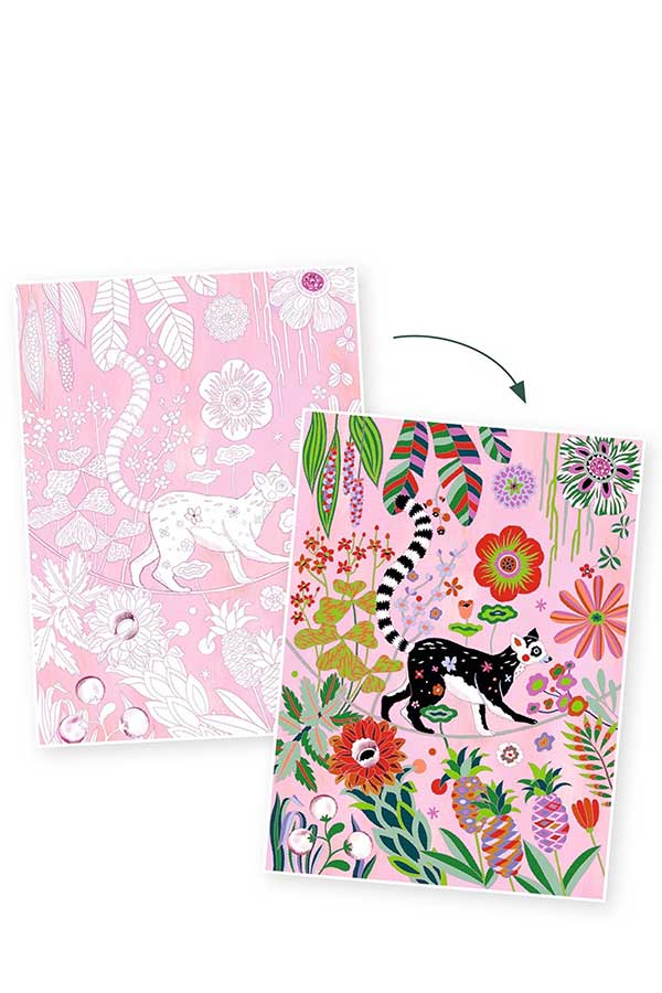 Ζωγραφίζω 3 πόστερ Djeco Ζούγκλα DJ08690