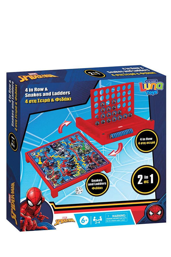 Επιτραπέζιο παιχνίδι Φιδάκι και 4 στη σειρά Spiderman Luna 000508311