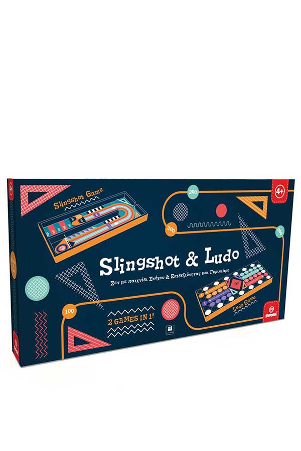 Επιτραπέζιο παιχνίδι 2 σε 1 Γκρινιάρης και Slingshot Svoora 23147