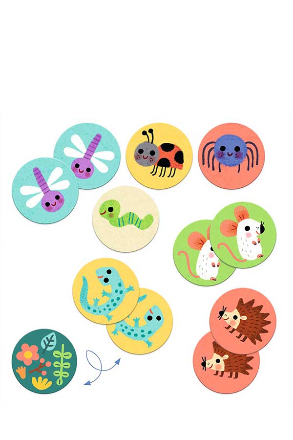 Επιτραπέζιο παιχνίδι Memo Djeco Μικρά ζωάκια DJ08254