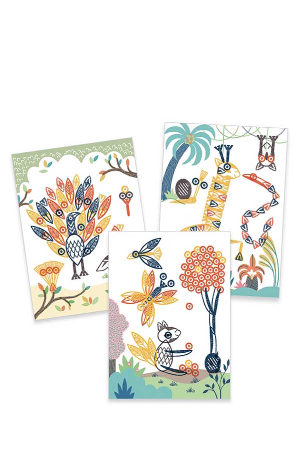 Ζωγραφίζω με σφραγίδες Djeco Ζωάκια DJ08742