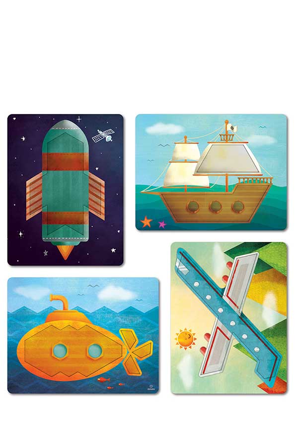 Τουβλάκια ξύλινα μωσαϊκό 80 τεμ Svoora 03026