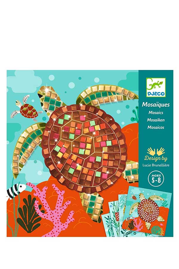 Κατασκευή Μωσαϊκό με μεταλλικό εφέ Djeco Ζώα της Καραϊβικής DJ09427
