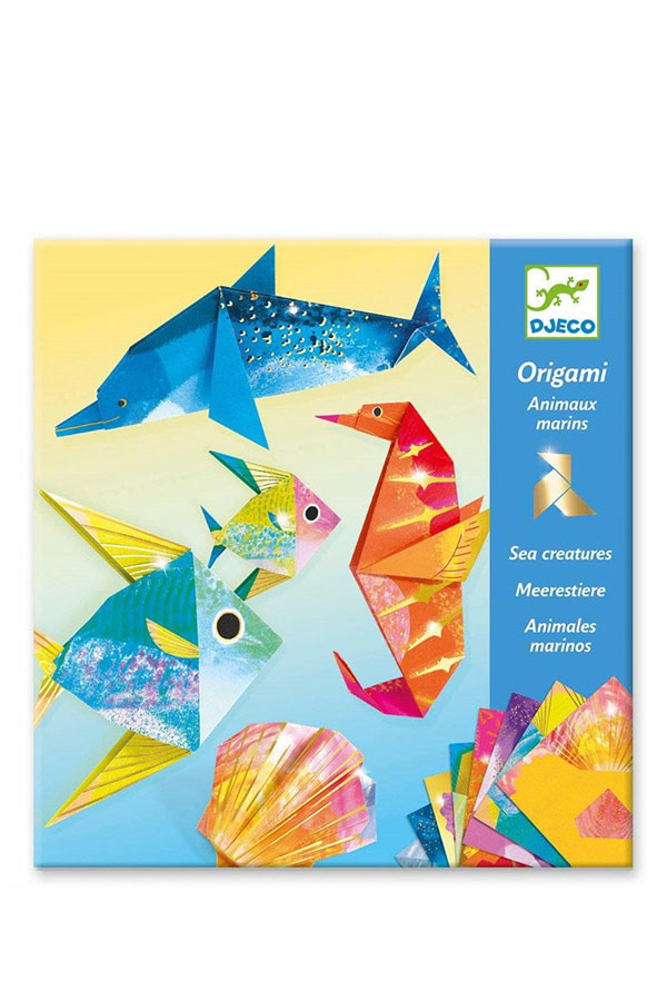 Κατασκευή Origami με μεταλλικό εφέ Djeco ψαράκια DJ08755