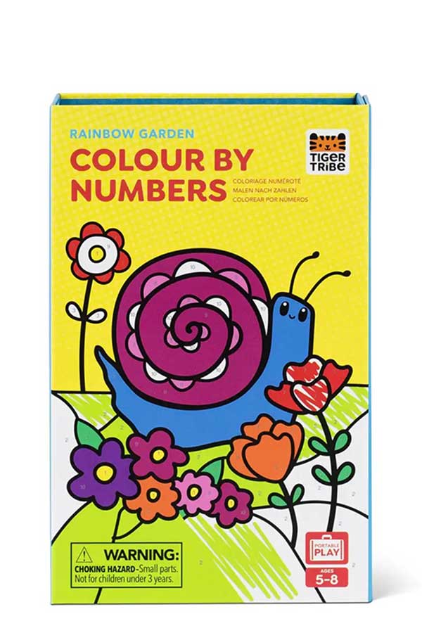 Σετ ζωγραφικής Colour by numbers Tiger Tribe  Rainbow garden 6-0645
