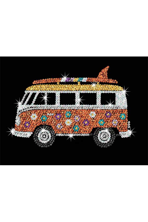 Κατασκευή Sequins Art CAMPERVAN Sequins Art blue 1955