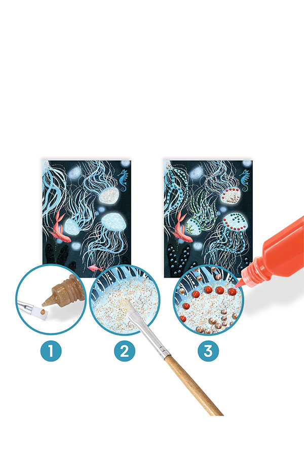 Ζωγραφίζω 3D τρισδιάστατες εικόνες Djeco Ωκεανός DJ08958