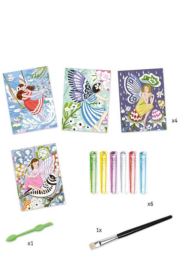 Ζωγραφίζω με χρυσόσκονη Djeco Νεράιδες DJ09516