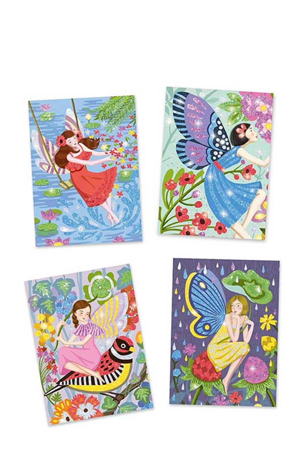 Ζωγραφίζω με χρυσόσκονη Djeco Νεράιδες DJ09516