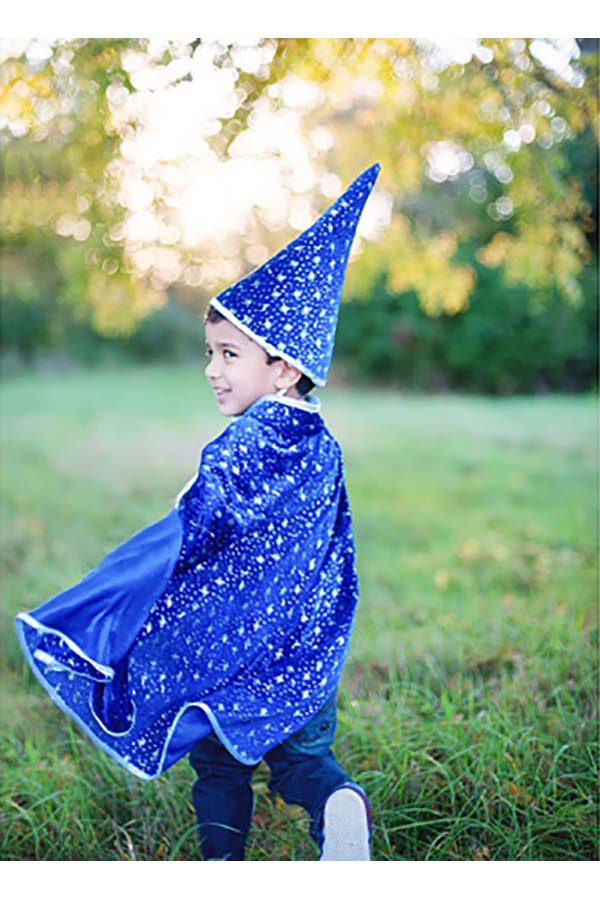 Κάπα Μάγος με καπέλο μπλε για 3-6 ετών Great Pretenders 61083
