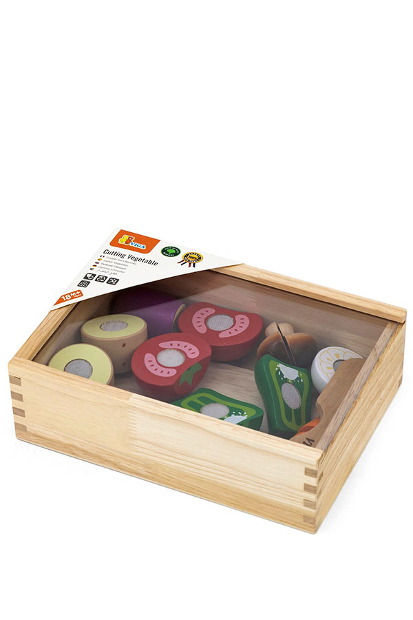 Ξύλινα λαχανικά διαίρεσης VIGA σε κουτί 44540