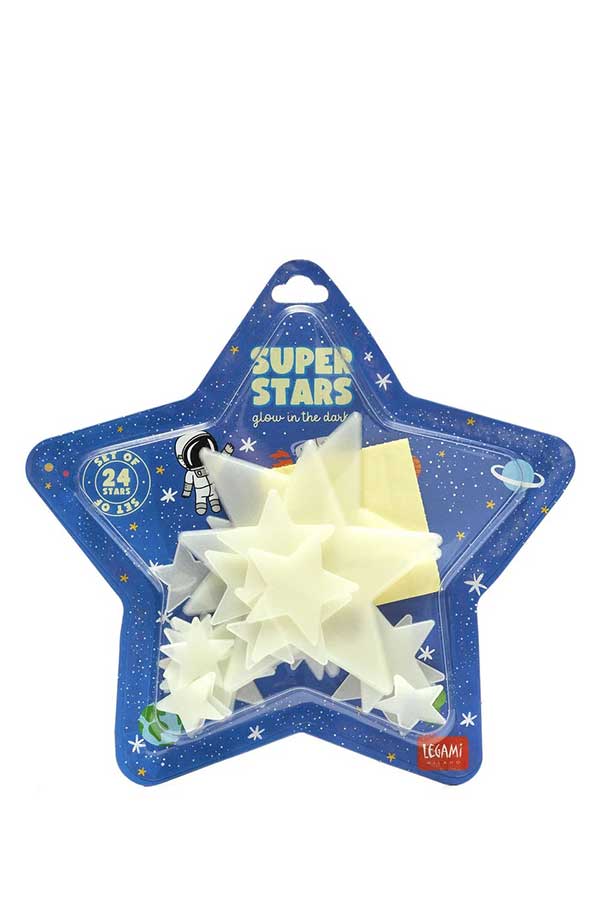 Αστέρια αυτοκόλλητα φωσφορίζον Super Stars Legami GLW0001