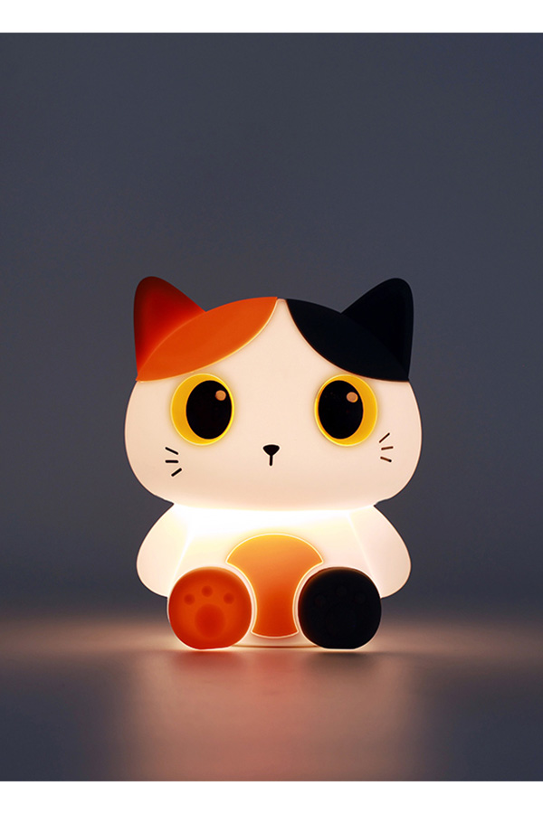 Φωτάκι νυκτός Led Silicon Orange Cat i-total Γατούλα XL3219