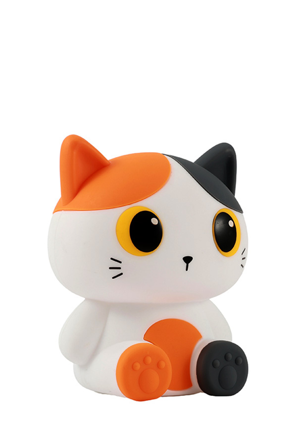 Φωτάκι νυκτός Led Silicon Orange Cat i-total Γατούλα XL3219