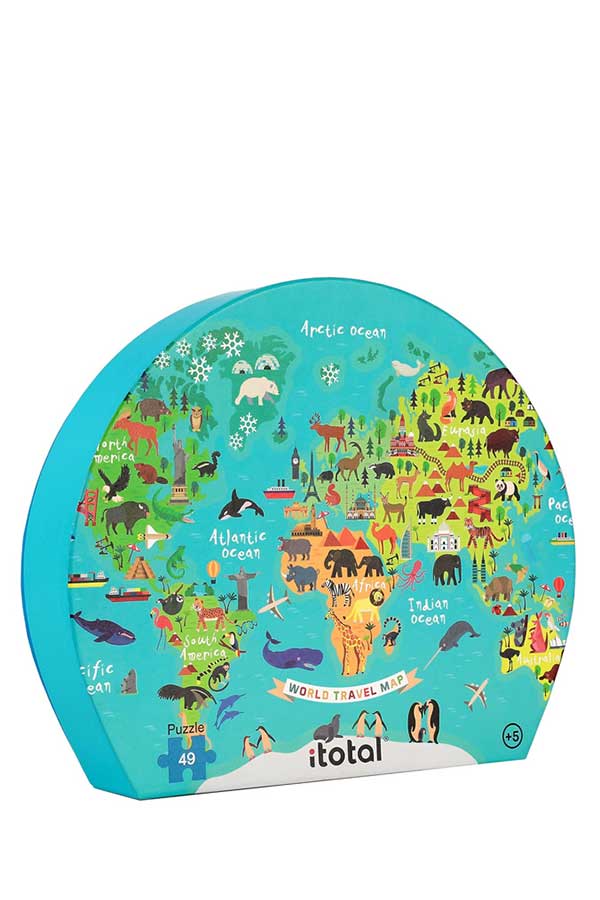Παζλ 49 τεμαχίων Ταξιδιωτικός χάρτης itotal XL2357