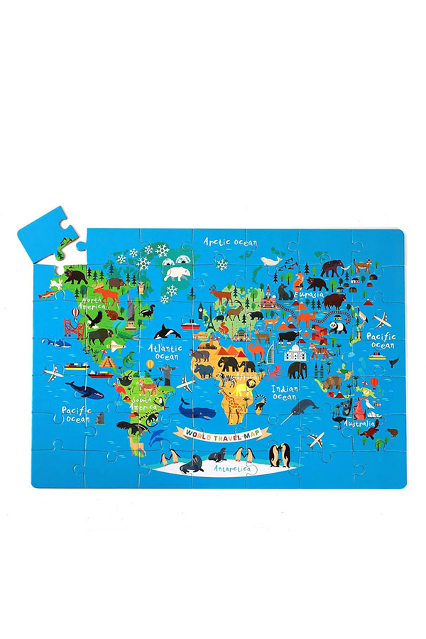 Παζλ 49 τεμαχίων Ταξιδιωτικός χάρτης itotal XL2357