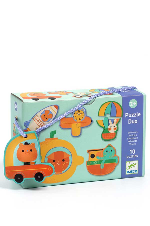Παζλ 20 τεμαχίων Duo Djeco Οχήματα DJ08270