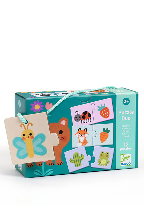 Παζλ 24 τεμαχίων Duo Djeco Μαθαίνω τα χρώματα DJ08273