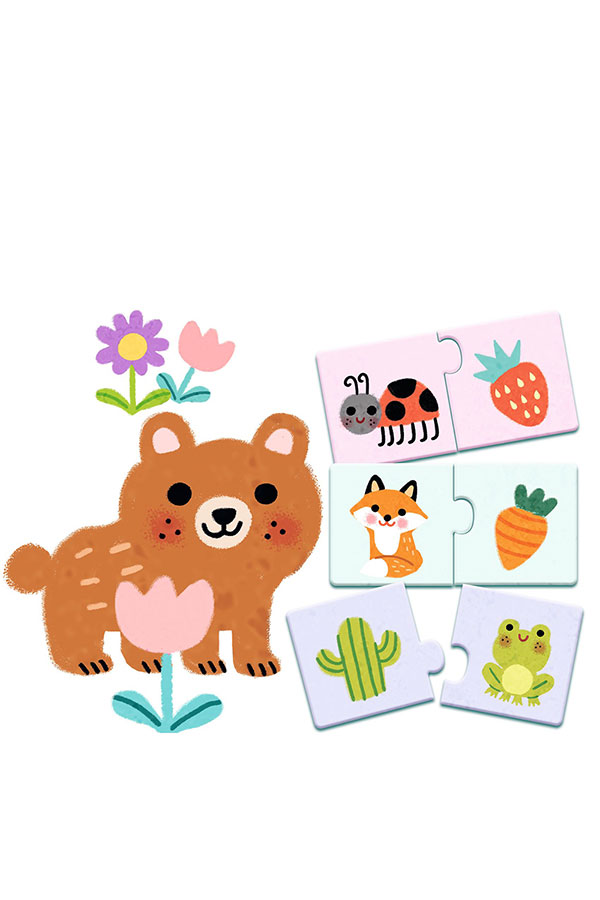 Παζλ 24 τεμαχίων Duo Djeco Μαθαίνω τα χρώματα DJ08273