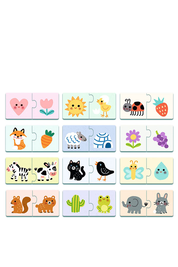 Παζλ 24 τεμαχίων Duo Djeco Μαθαίνω τα χρώματα DJ08273