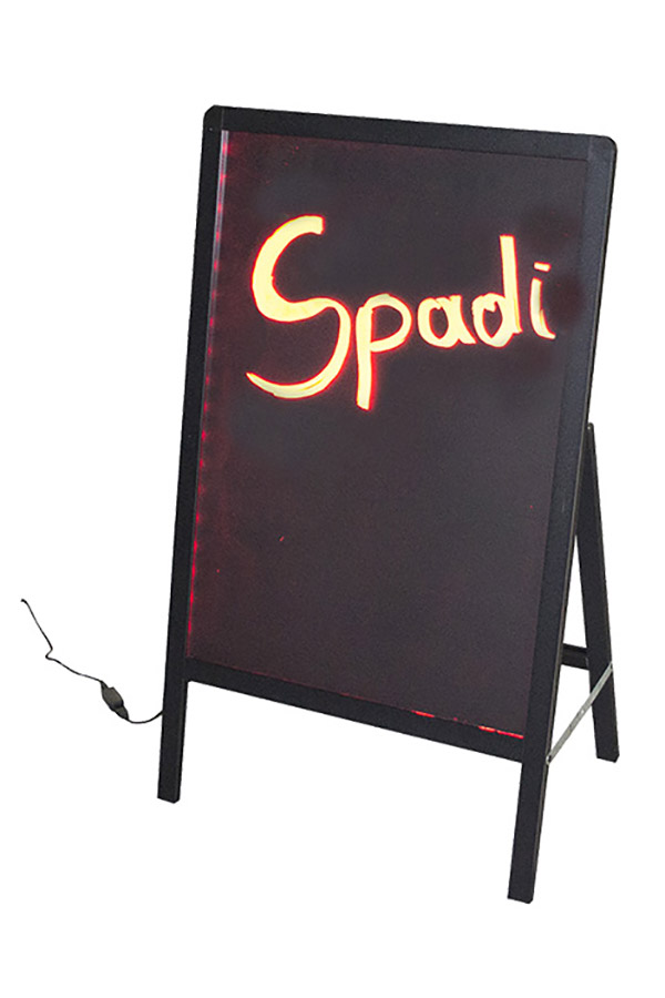 Φωτιζόμενος πίνακας LED σχήματος Α Spadi 63x100cm
