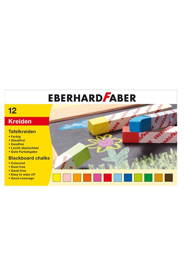 Κιμωλίες χρωματιστές EBERHARD FABER 12 τεμάχια 526000