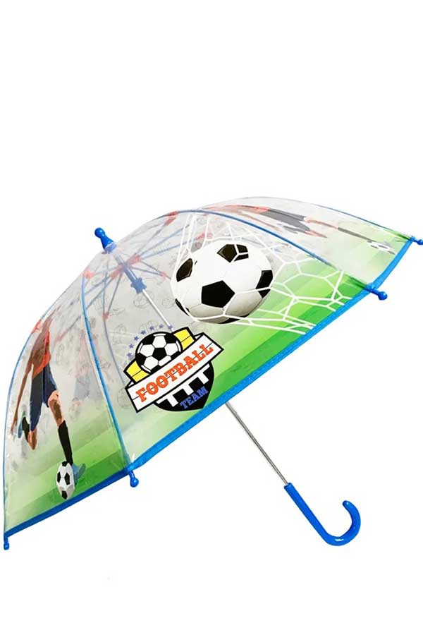 Ομπρέλα παιδική μπαστούνι 45cm Football 9629