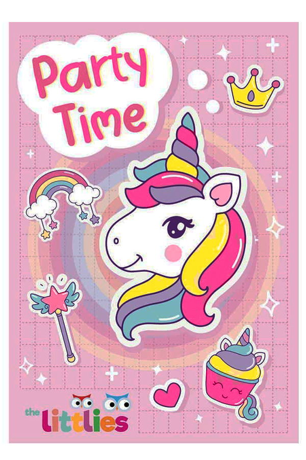 Προσκλήσεις πάρτυ για κορίτσια  PARTY TIME Unicorn the littlies 000646740