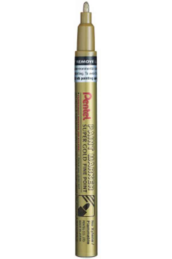 Μαρκαδόρος ανεξίτηλος  Fine 1mm Pentel χρυσό MSP10-X