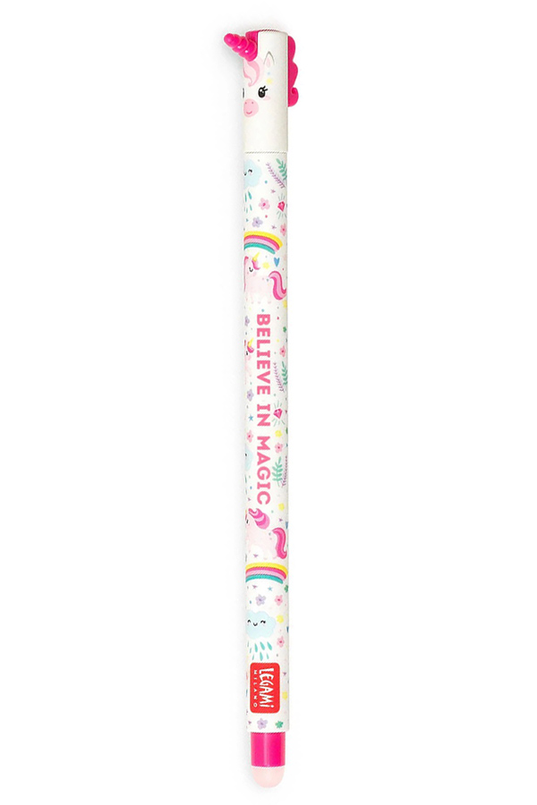 Στυλό που σβήνει erasable pen μονόκερος Legami γραφή ροζ EPPINKIT13